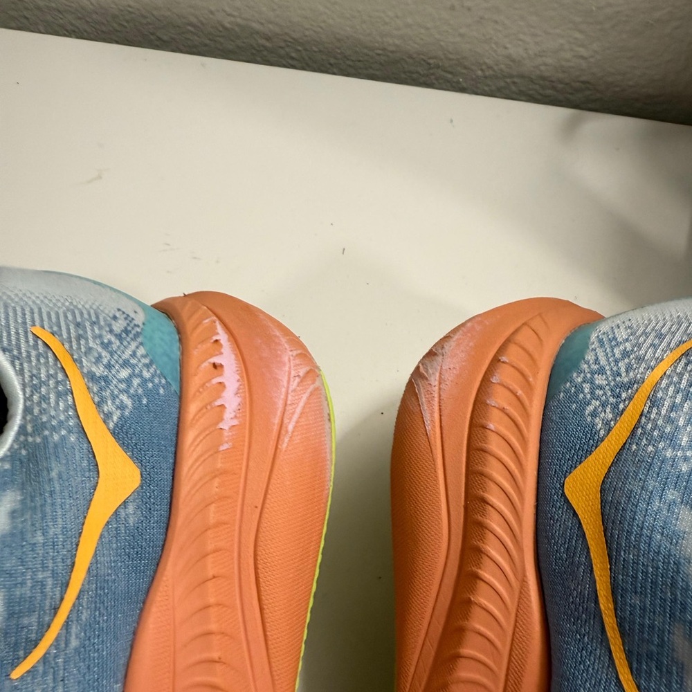 Hoka Women's Mach 6 Athletic Shoes - Pink and Blue - Picture 7 of 9